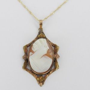 Antique Edwardian 14K Yellow Gold Pendant